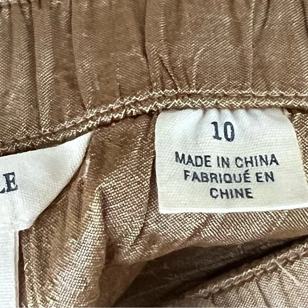 Vintage American Eagle 100% Silk Tiered Skirt Romantic Boho Cottagecore Crinkle